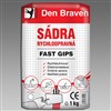DEN BRAVEN Sádra rychloopravná FAST GIPS 1kg bílá